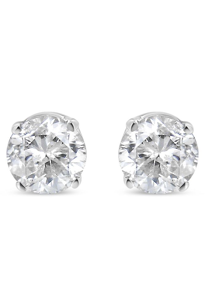 Princess Cut Diamond Solitaire Earrings